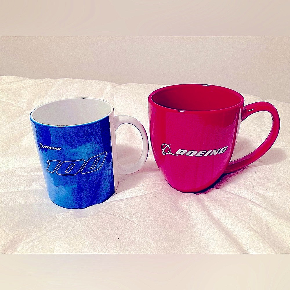 2 New Boeing Mugs